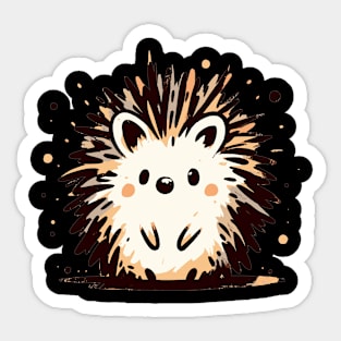 Cute little hedgehog Sticker